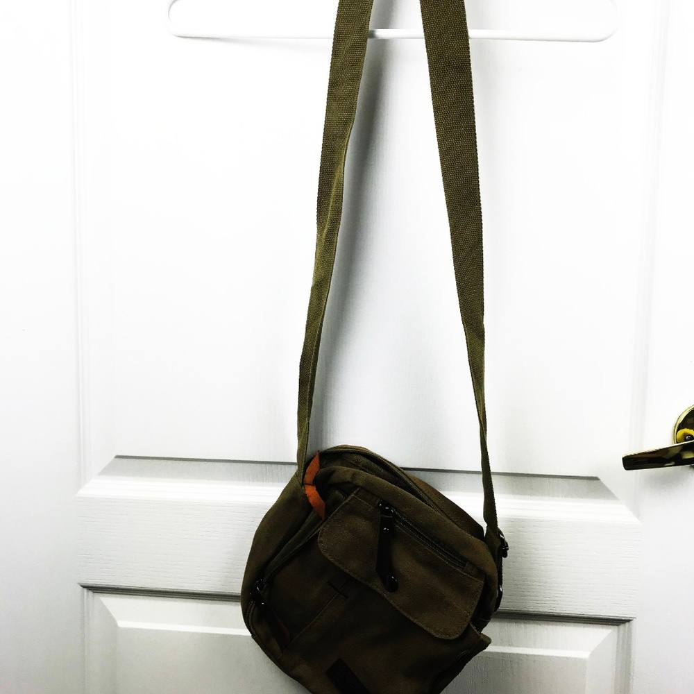 Harwish Messenger Bag Crossbody Tan Denim PB2